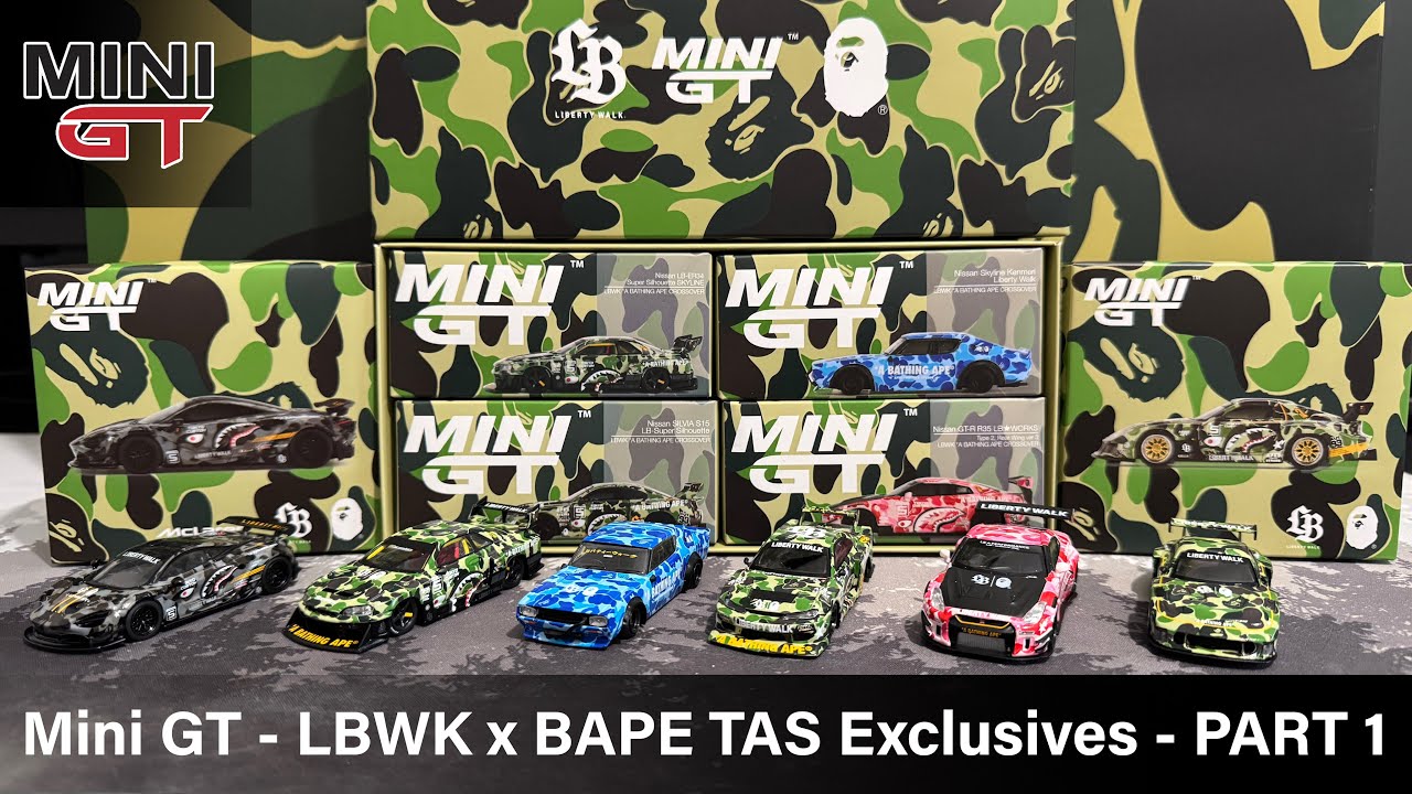 2台セット MINI GT BAPE LBWK マクラーレン 720S RX-7 MINI GT × BAPE ×
