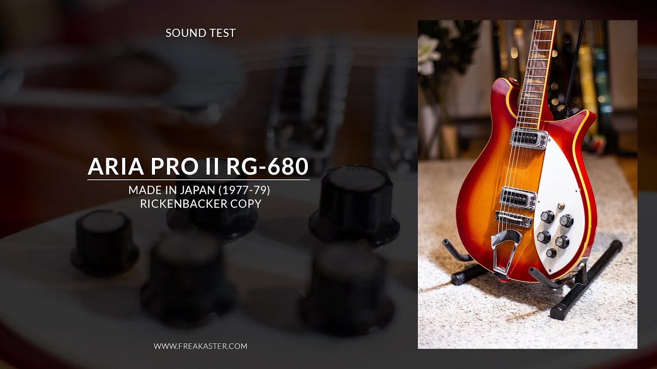 ARIA PRO II RG-680 1977-79 (Japan Rickenbacker Copy) - YouTube