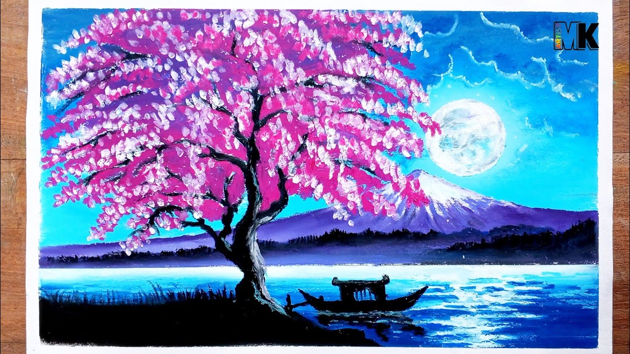 オファー ☆北海道大学ポプラ並木・肉筆油彩画・F6キャンバス ☆北海道