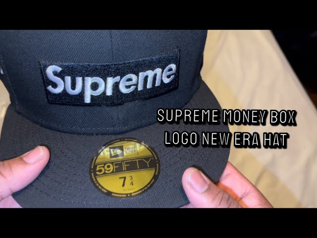 Supreme Money Box Logo New Era 'Black' ( Full Review ) - YouTube