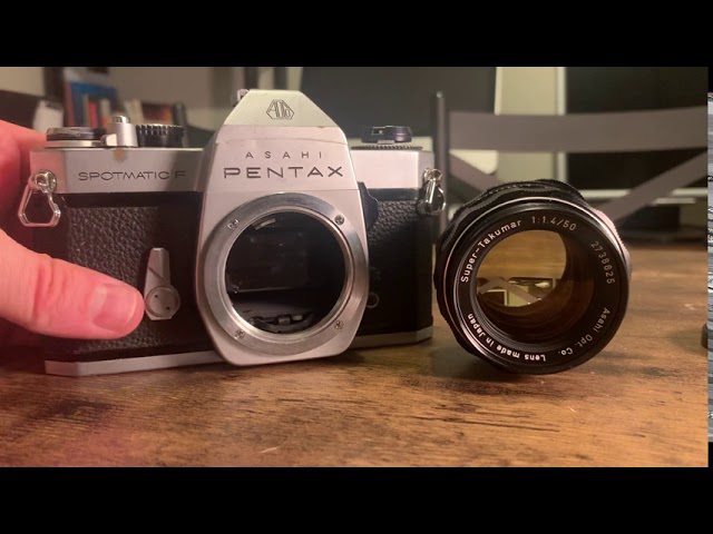 Asahi Pentax Spotmatic F with 50mm f1.4 super takumar lens - YouTube