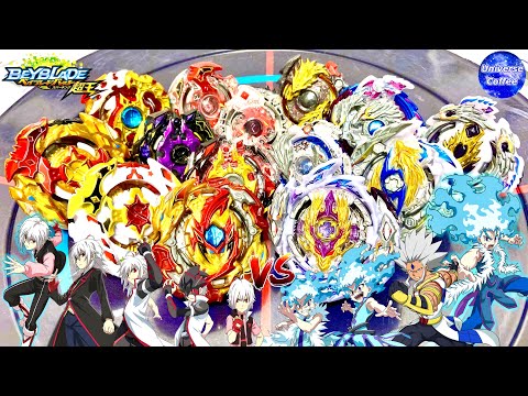 歴代スプリガン vs 歴代ロンギヌス ベイブレードバースト超王 All