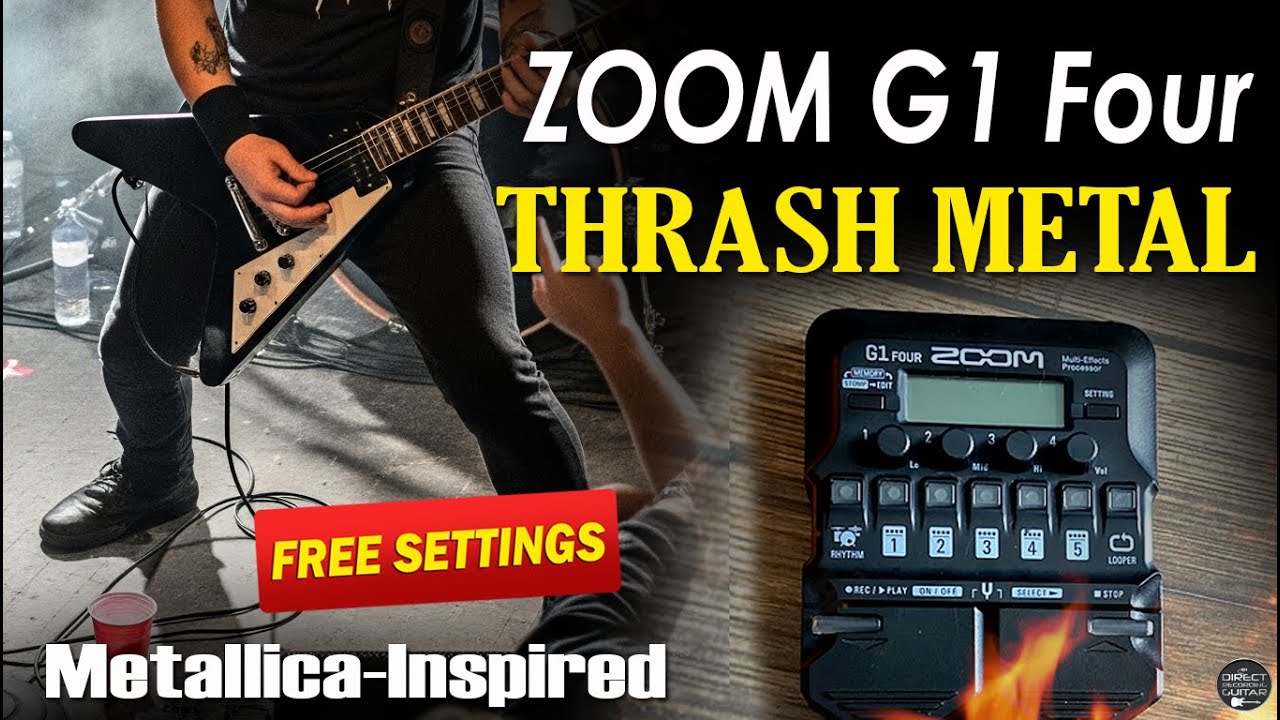 Zoom G1 Four THRASH METAL Riffs & Lead Metallica-Inspired