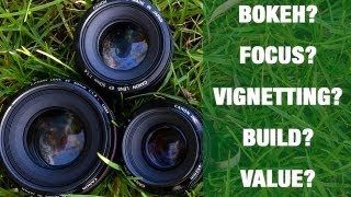 Canon 50mm shootout - 1.8 vs 1.4 vs 1.2L - YouTube