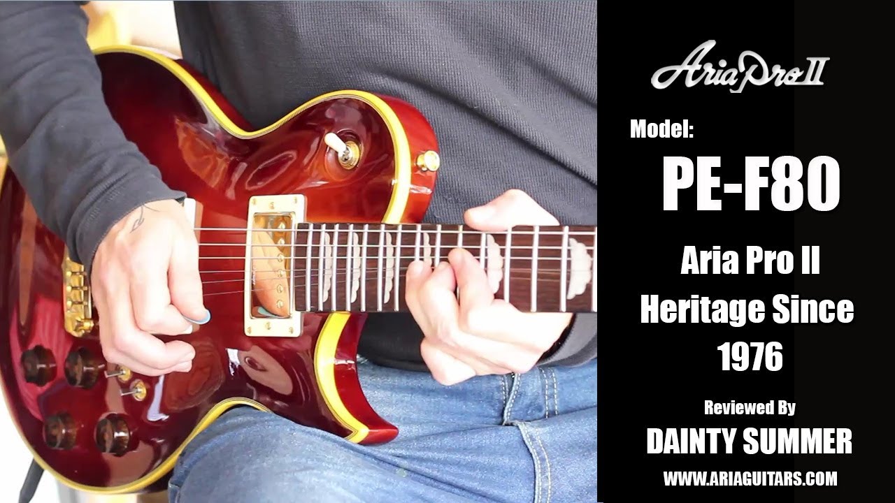 Aria Pro II PE-F80 - YouTube