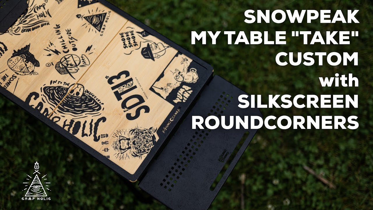 キャンプギアDIY】SNOWPEAK MYテーブル竹をカスタム/シルクスクリーン