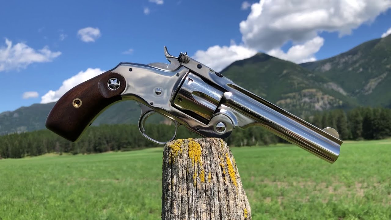 Smith & Wesson New Model 3, 45 Colt, 5” Nickel, Taylor's & Co