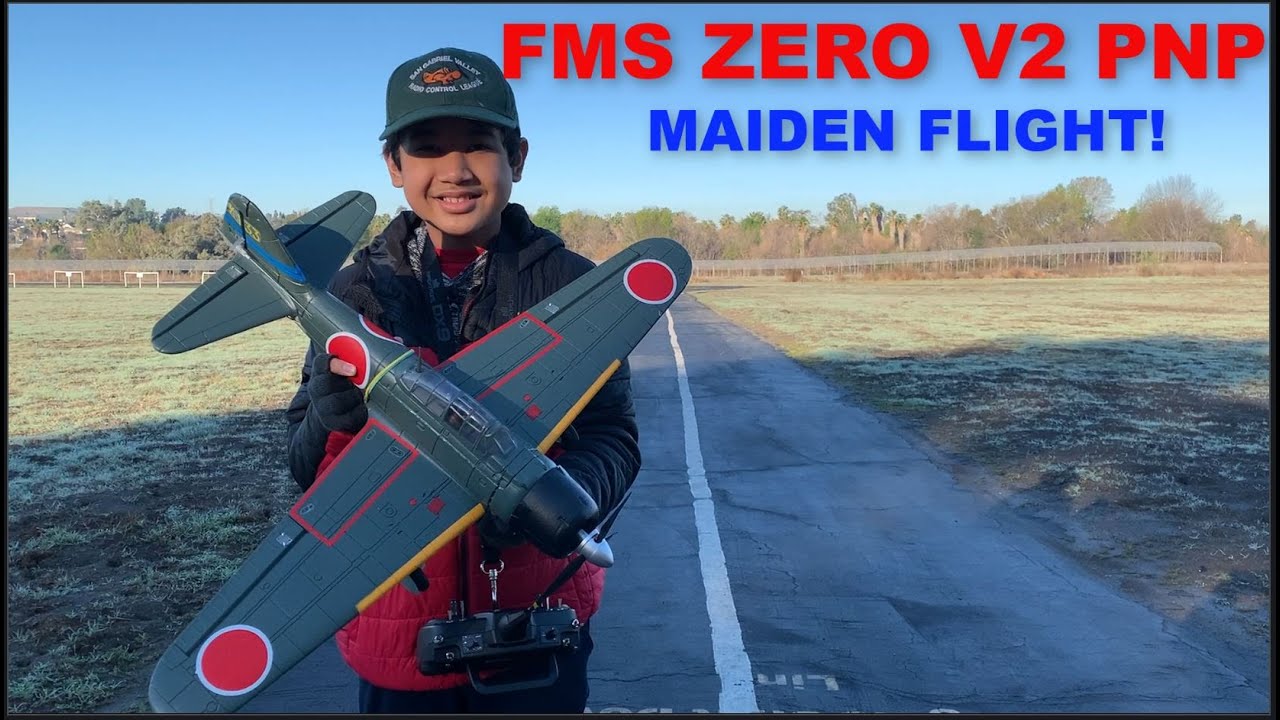 Zero V2 PNP, 800mm - Maiden Flight! - YouTube