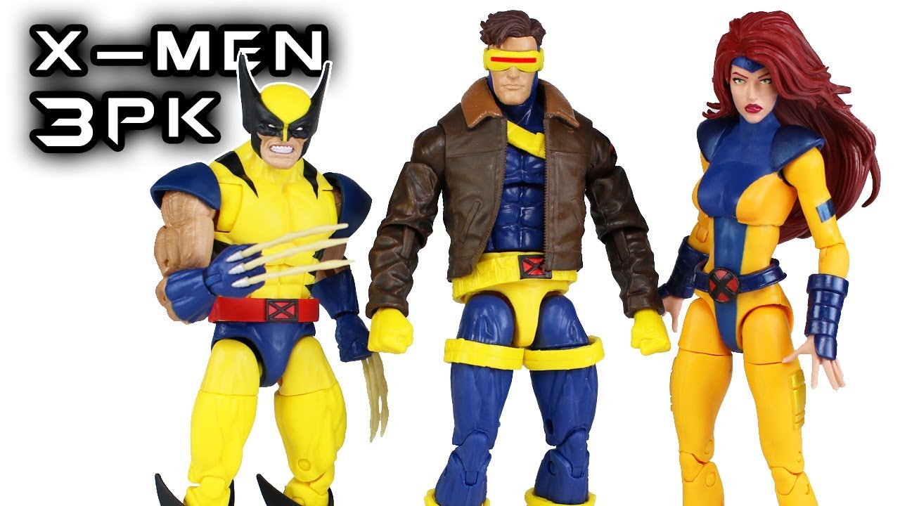 Marvel Legends X-Men 3 Pack Wolverine, Cyclops, & Jean Grey Action