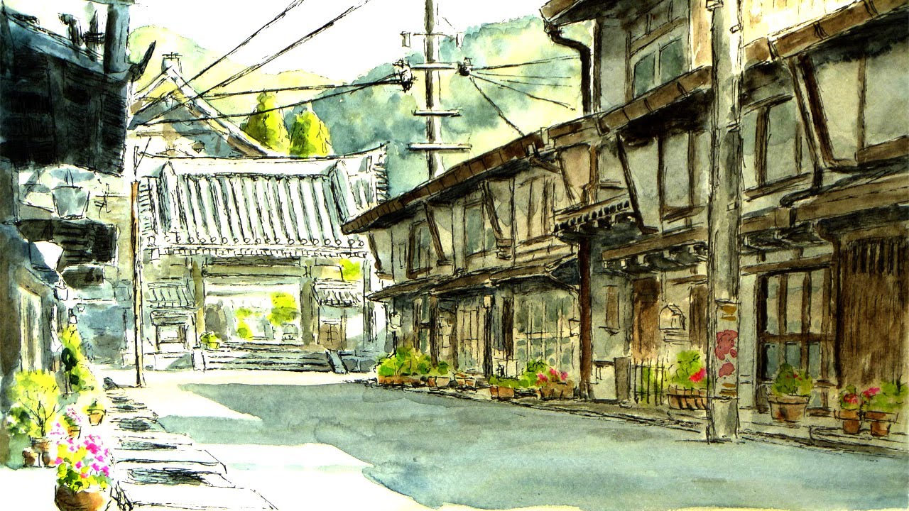 透明水彩画原画一点物〜自由にどこまでも 透明水彩画原画一点物〜自由