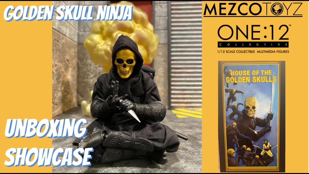 Mezco House of Golden Skulls Ninja Unboxing Showcase - YouTube