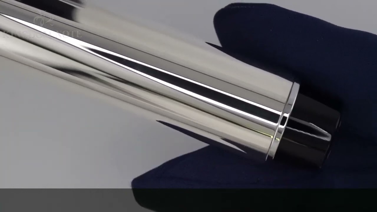 SAILOR セーラー 万年筆 創業110周年記念 しろがね 中細字 - YouTube