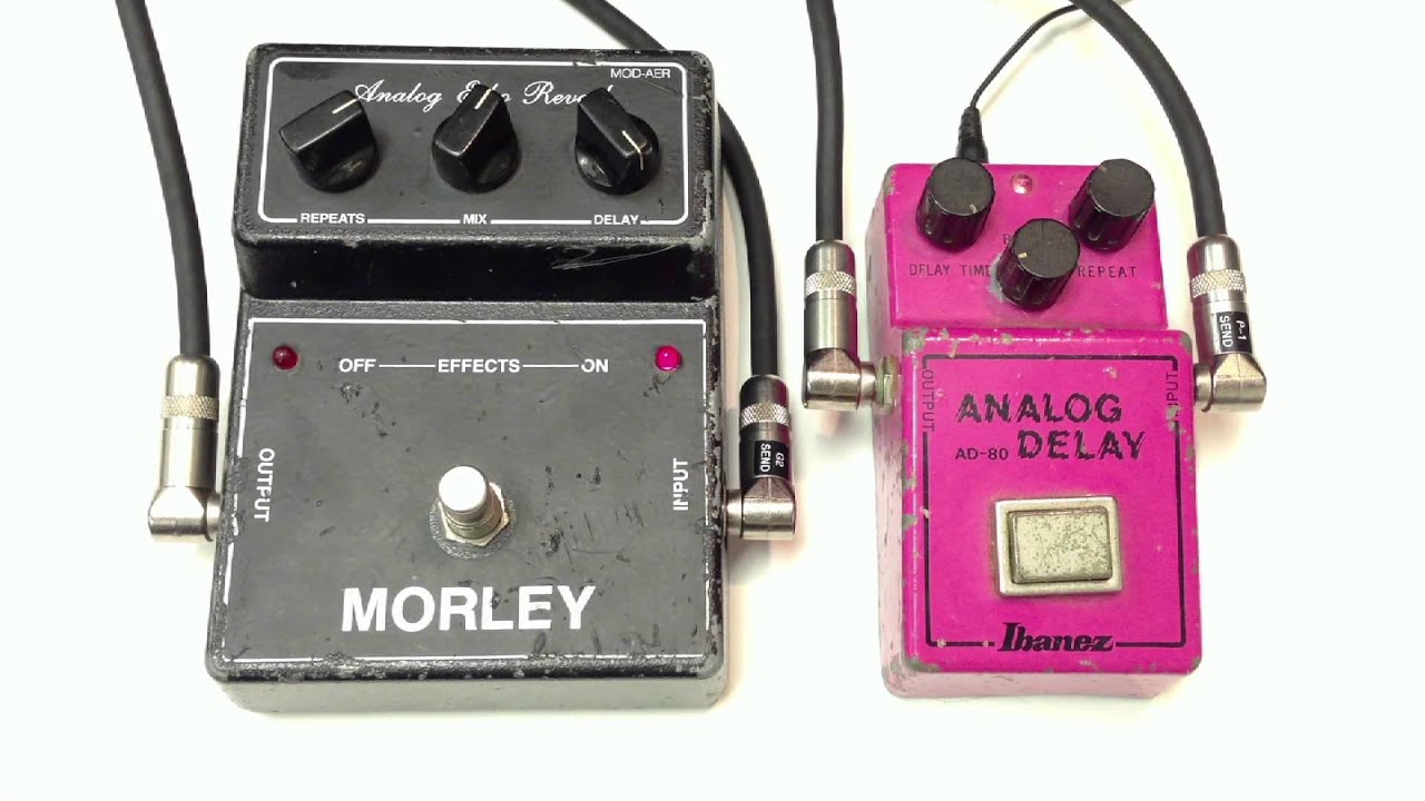 Ibanez AD-80 vs Morely Analog Echo Reverb - YouTube