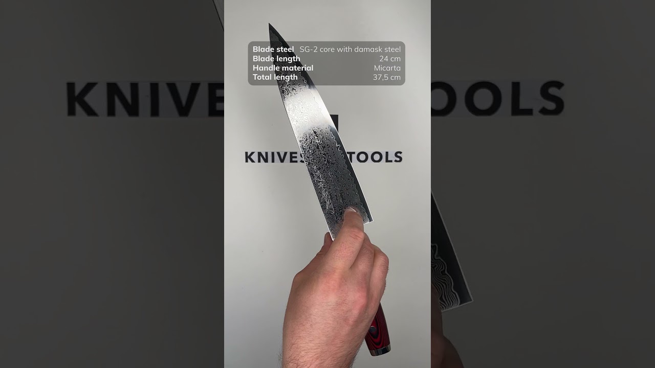 Yaxell Super Gou 37141, 161-layered damascus steel chef's knife