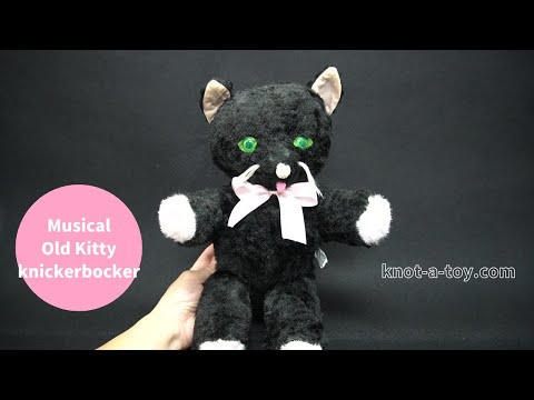 ❤️アンティーク❤️ 猫 四つ足のぬいぐるみ オルゴール チルターン