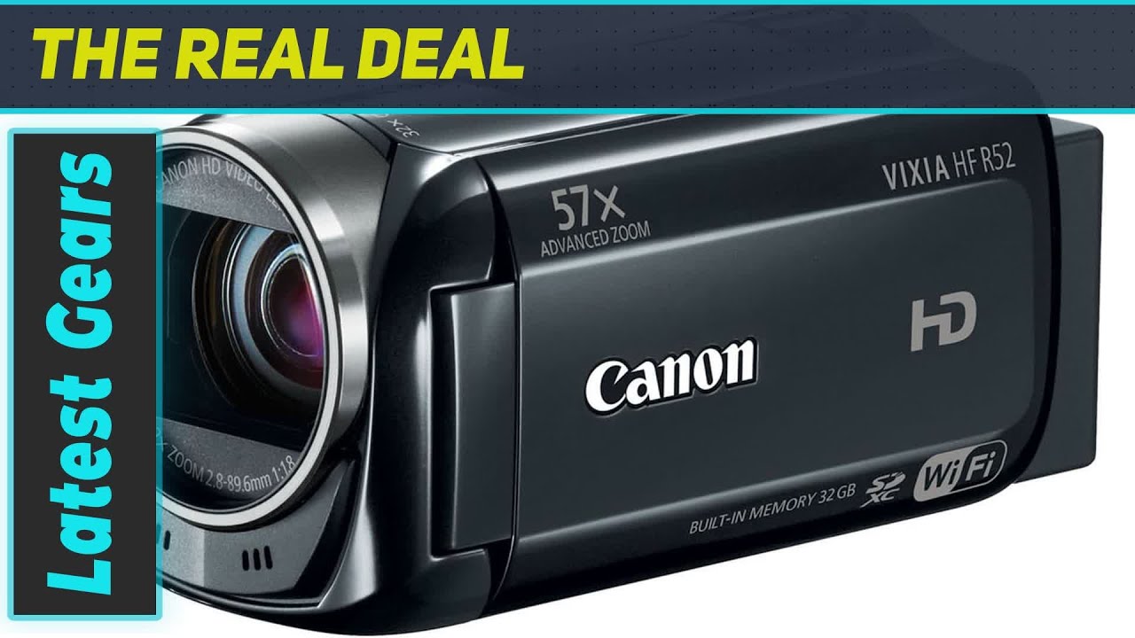 Canon VIXIA HF R52 HD Camcorder Review - 57x Zoom, Wi-Fi, and More