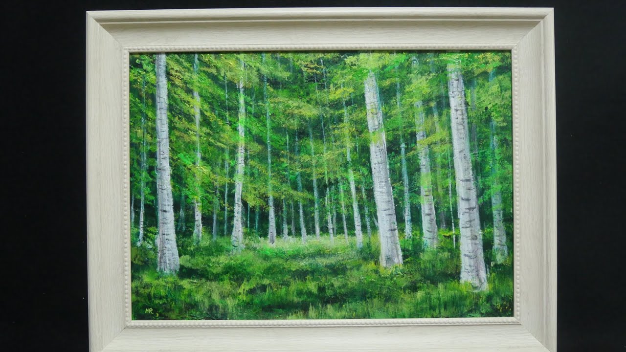 油絵 絵画 【白樺の道】 油絵 絵画 【白樺の道】 油絵 Whitebirchー