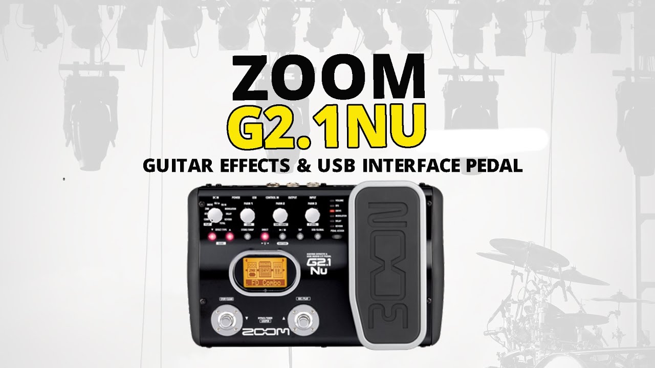 ZOOM G2.1nu Guitar Multiple Effects & USB Inteface Pedal Demo
