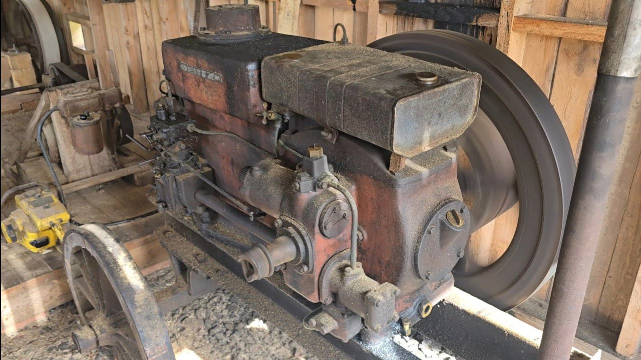 佐藤農具 スピー石油発動機 SK型 始動運転 Japan old engine SPEE type