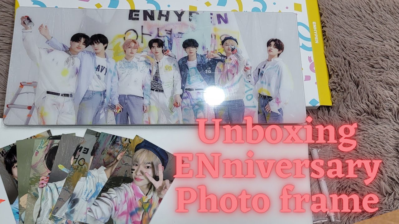 Enhypen ENniversary Photo frame unboxing 엔하이픈1주년기념액자 #엔