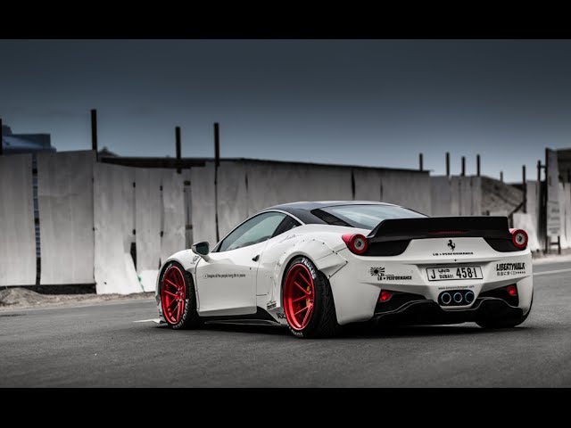 Liberty walk LB Performance. Ferrari 458. Oakley Design - YouTube