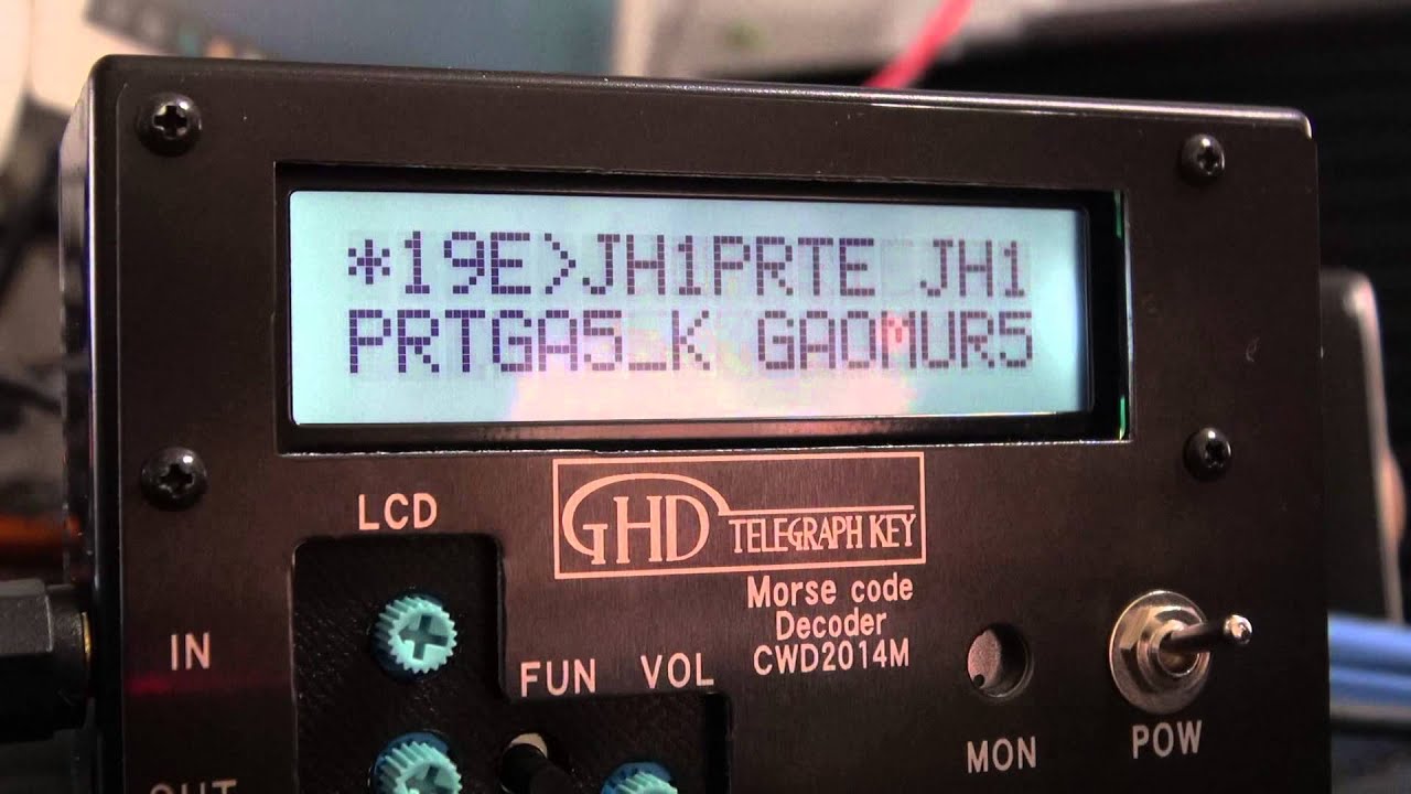 GHD モールス解読機 CWD2014MA GHDキー / CWD2014MA