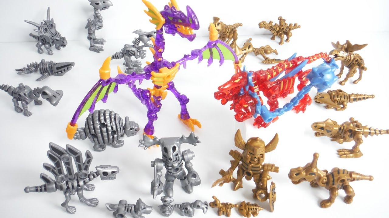 ほねほねザウルスEX 全8種 開封 組立 Dinosaur Figure カバヤ 食玩