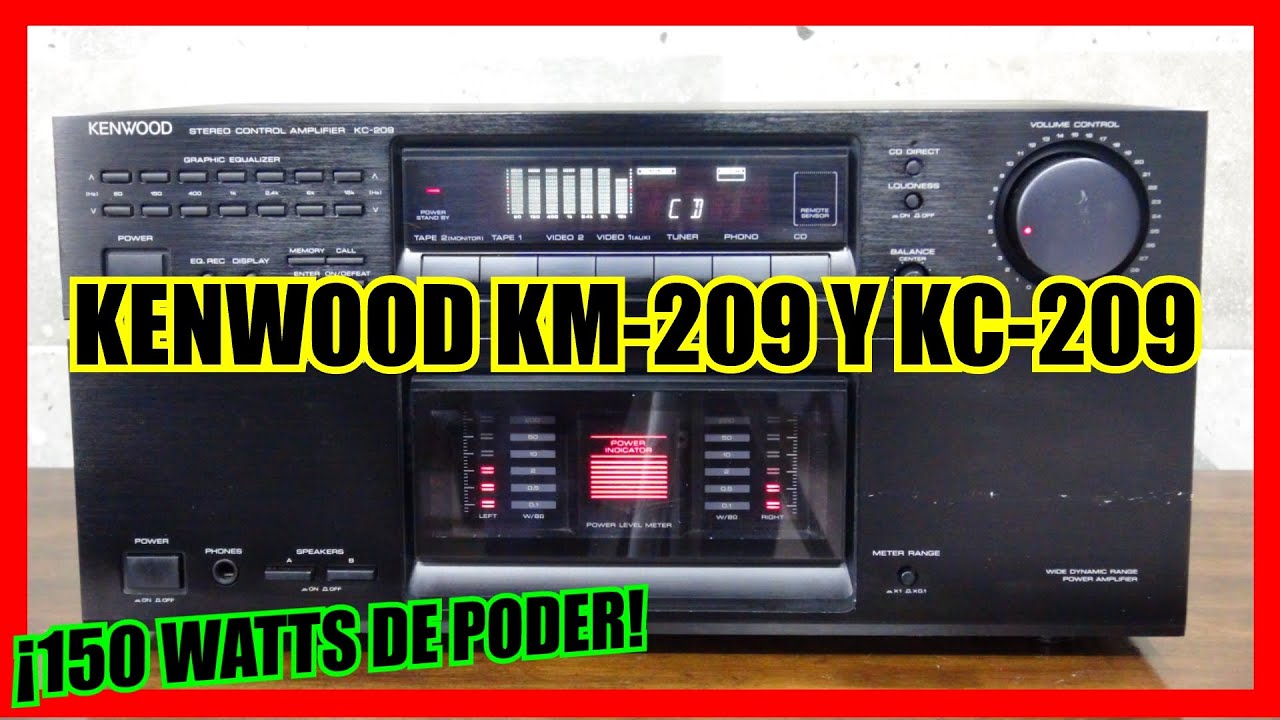 PREAMPLIFICADOR KENWOOD KC-209 ( 1990 ) - YouTube
