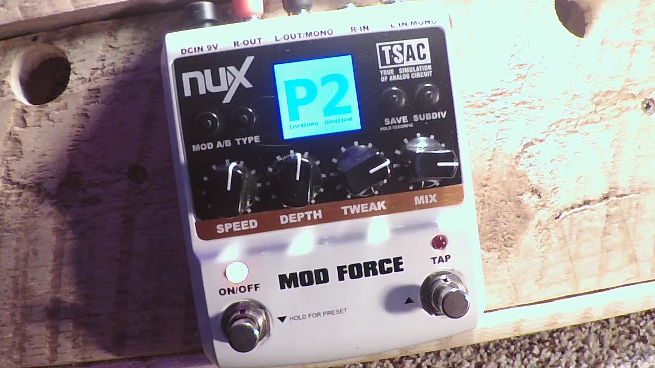 NUX MOD FORCE Stereo modulation guitar effects pedal! - YouTube