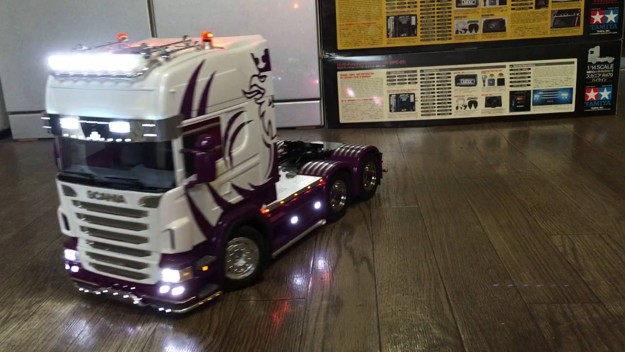 タミヤ 1/14 スカニア原木運搬フルトレーラー仕様 フルオペ タミヤ 1