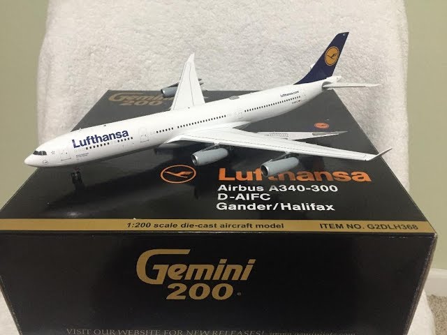 Gemini 200 Lufthansa A340-300 unboxing - YouTube