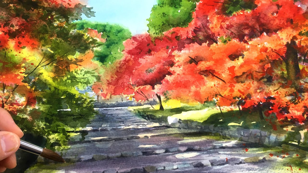 Watercolor Painting] Tips for Beautifully Drawing Autumn Leaves