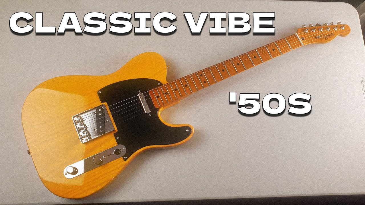 the Fender Squier Classic Vibe 50s Telecaster in Butterscotch