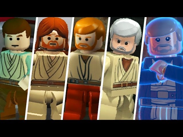 Obi-Wan Kenobi Evolution in LEGO Videogames - YouTube