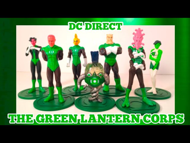 DC Direct Green Lantern Corps PVC 7 Figure Box Set Unboxing