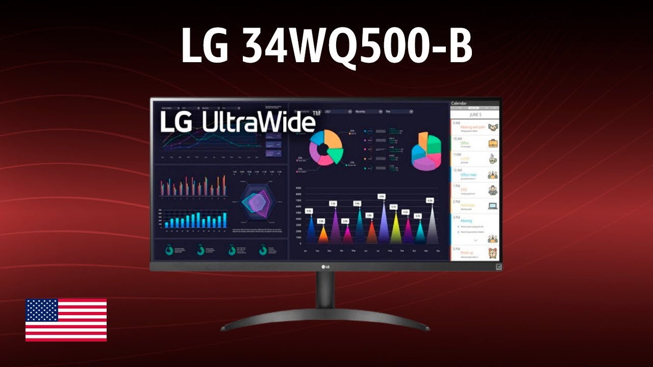 LG ウルトラワイドモニター 34インチ 箱あり 34WQ500-B Amazon.co.jp