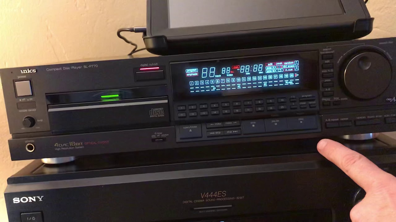 Technics SL-P770 compact disc player - YouTube