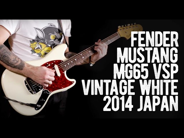 Fender Mustang MG65 VSP Vintage White 2014 Japan - YouTube