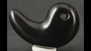 長野県和田峠産 黒曜石 勾玉 18.0g｜国産 天然石 通販キラリ石