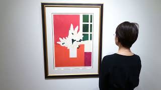 直筆サイン入り☆ベルナール・カトラン『赤いテーブルクロスの上の葡萄