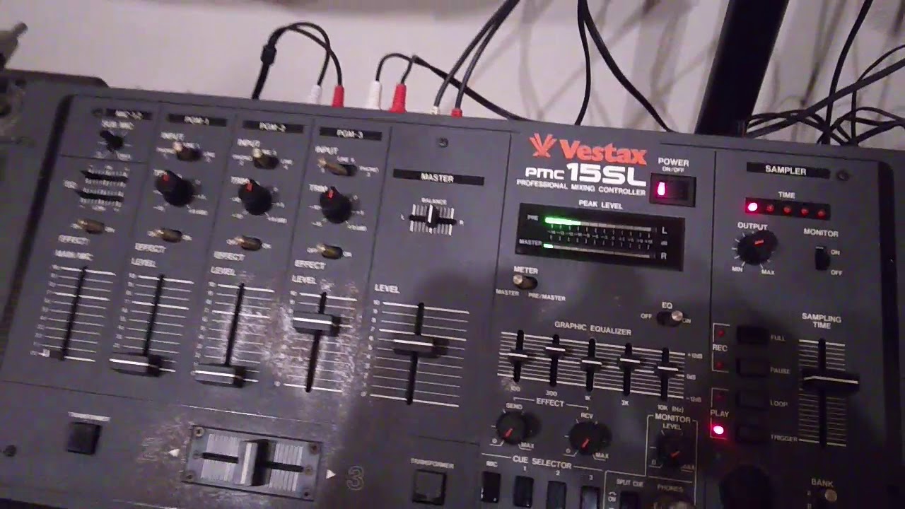 Repaired : Vestax PMC-15SL test - YouTube