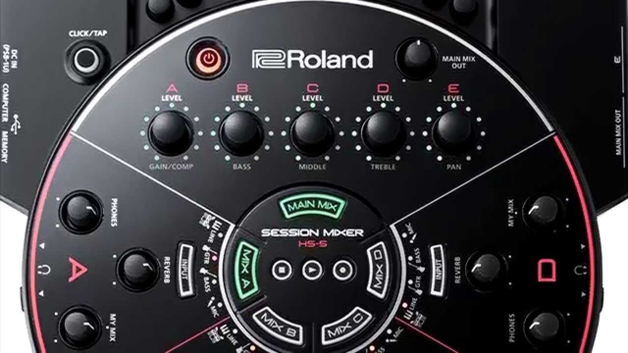 Roland HS-5 Session Mixer - Demo Lesson by Nicola Bruno - YouTube