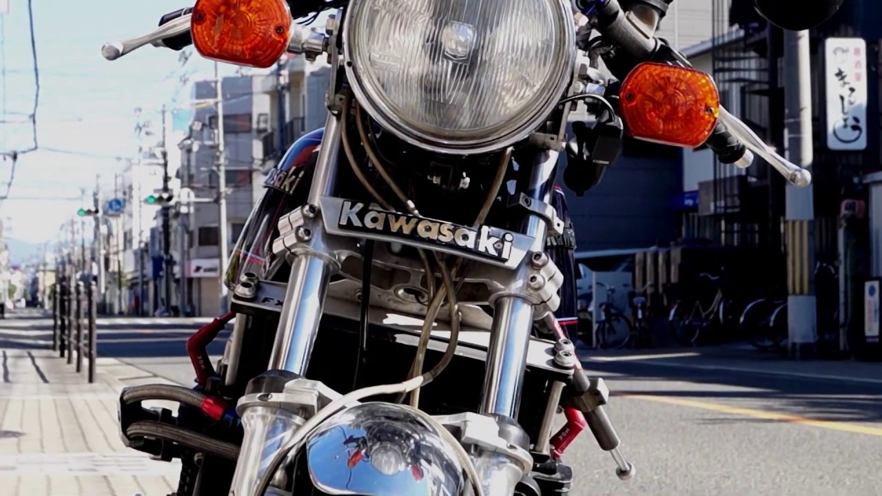 Z750fx2型に付くように加工されたZ400FXタンク