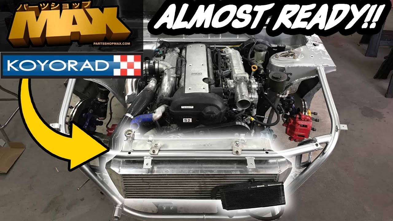 1JZ 240sx Gets KOYORAD and PBM Intercooler! - YouTube