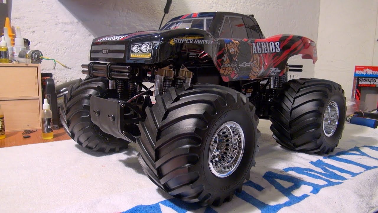 Tamiya TXT-2 Agrios Modifications - Double Brushless Setup - YouTube