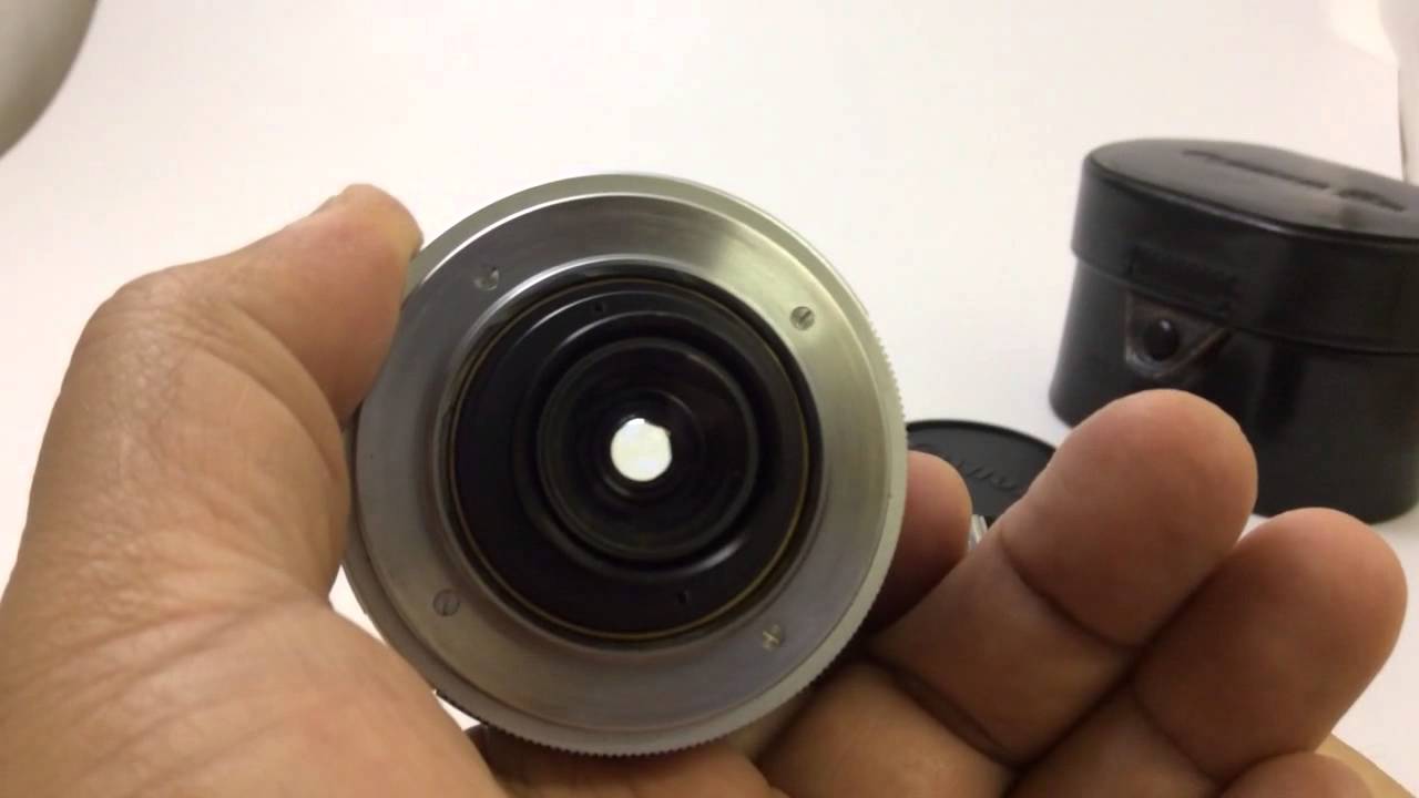 CANON 19mm f/3.5 LTMレンズ ライカ用ファインダーフィルター付 CANON