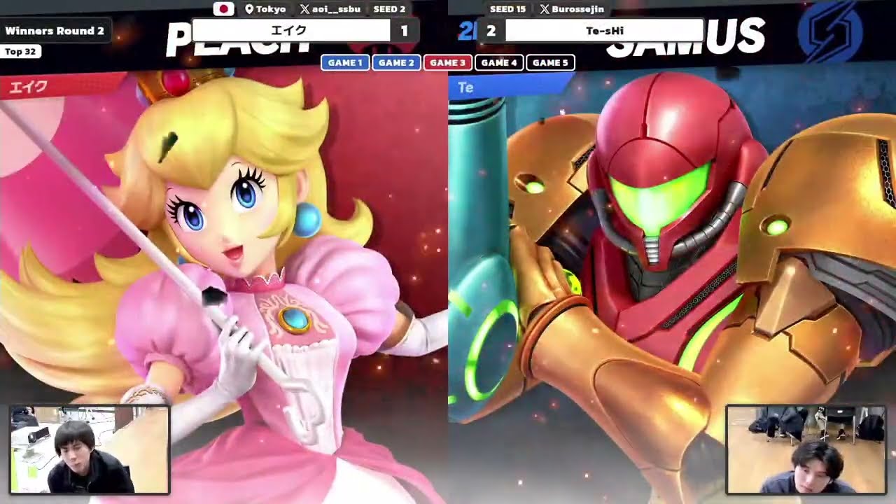 KuroBra kurobura44 W TOP32 - Ake (Peach) vs Te-sHi (Samus) Smash