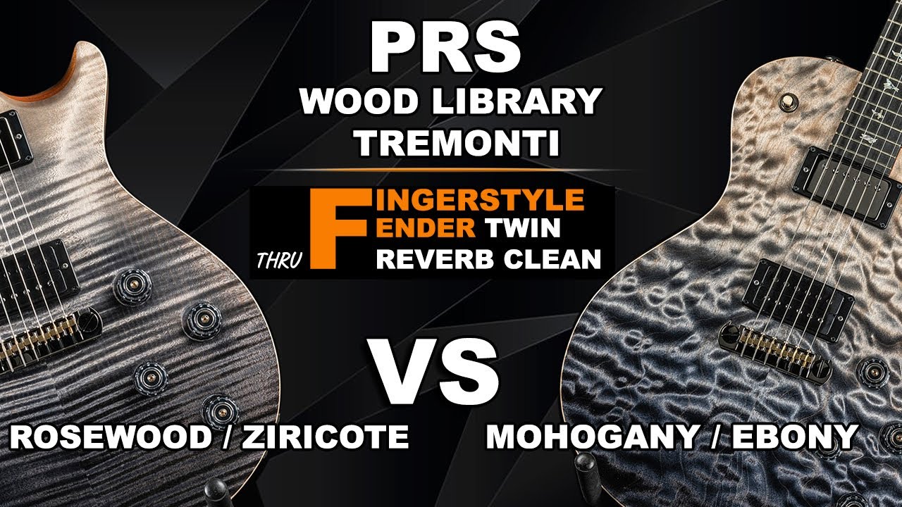 Fingerstyle PRS Wood Library Tremonti Rosewood / Ziricote VS