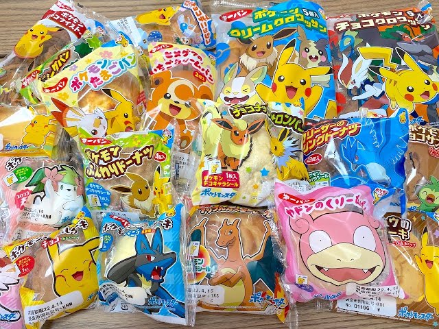 ポケモンパンのシール Lots of Pokémon bread! The stickers on