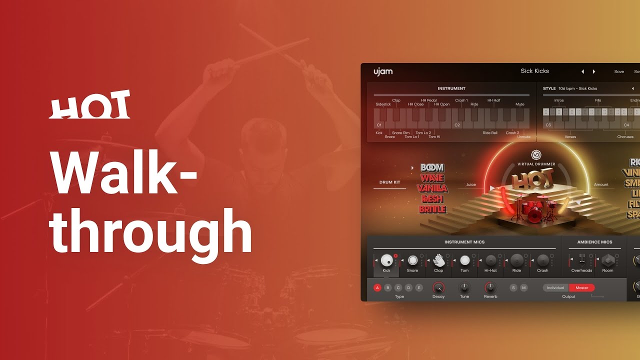 Walkthrough | Virtual Drummer HOT - YouTube